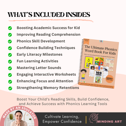 Phonics Workbook for Kids (FREE TODAY)